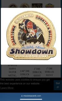 Showdown Hockey Tournament Pin by Mission Awards